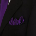 Purple Silk Pocket Square